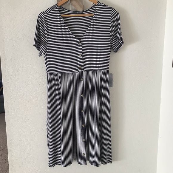 West Kei knit stripe boyfriend dress - Picture 3 of 9